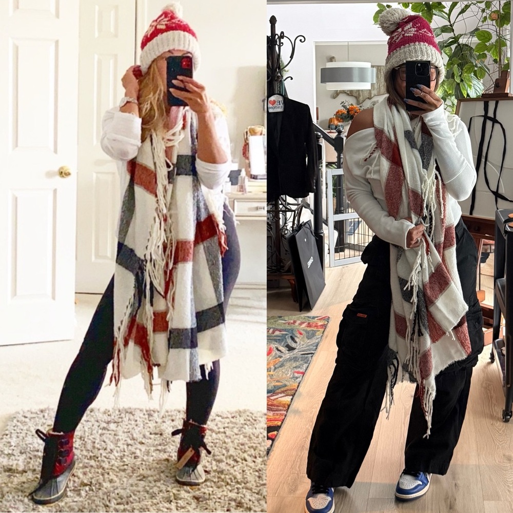 FREE PEOPLE VALLEY SCARF SHAWL OS